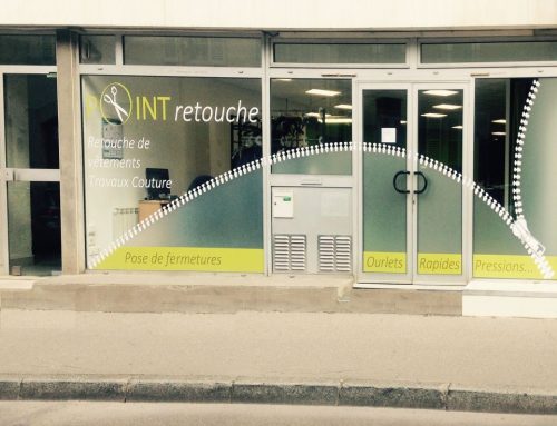 Vitrine du magasin Point-Retouche à Dijon 15 rue Berlier